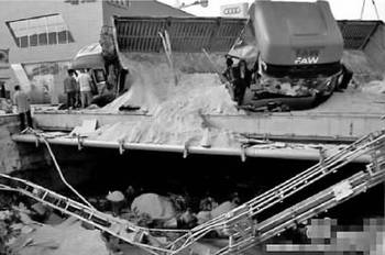 正倒车的笼车与拉沙货车相撞_hao123上网导