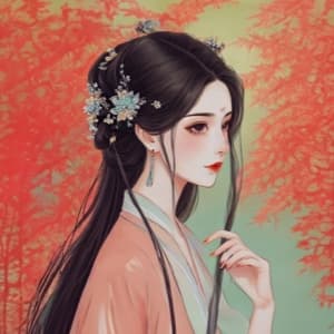 月下雪云_清念