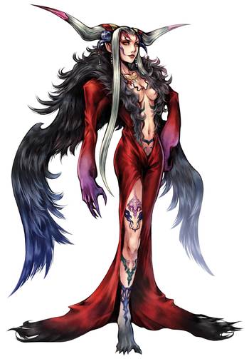 虽然游戏官方介绍她为但丁老爹斯巴达封印的地狱恶魔之一,但从游戏